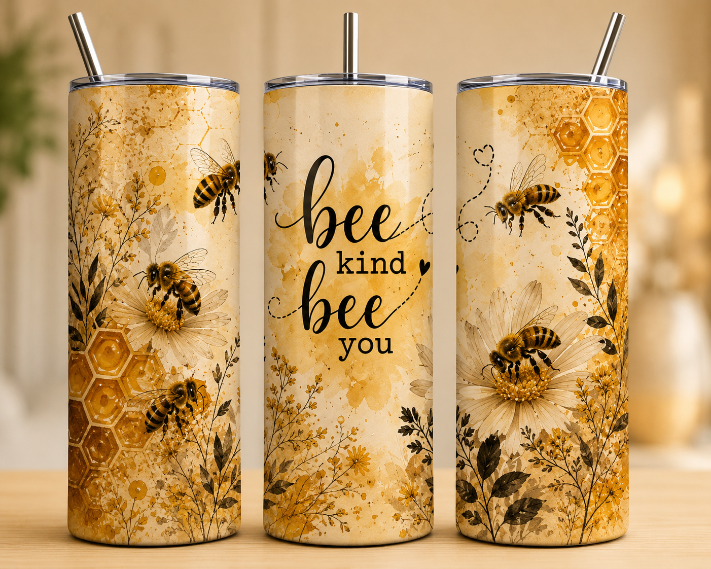 Tumbler 600ml - Bee kind bee you