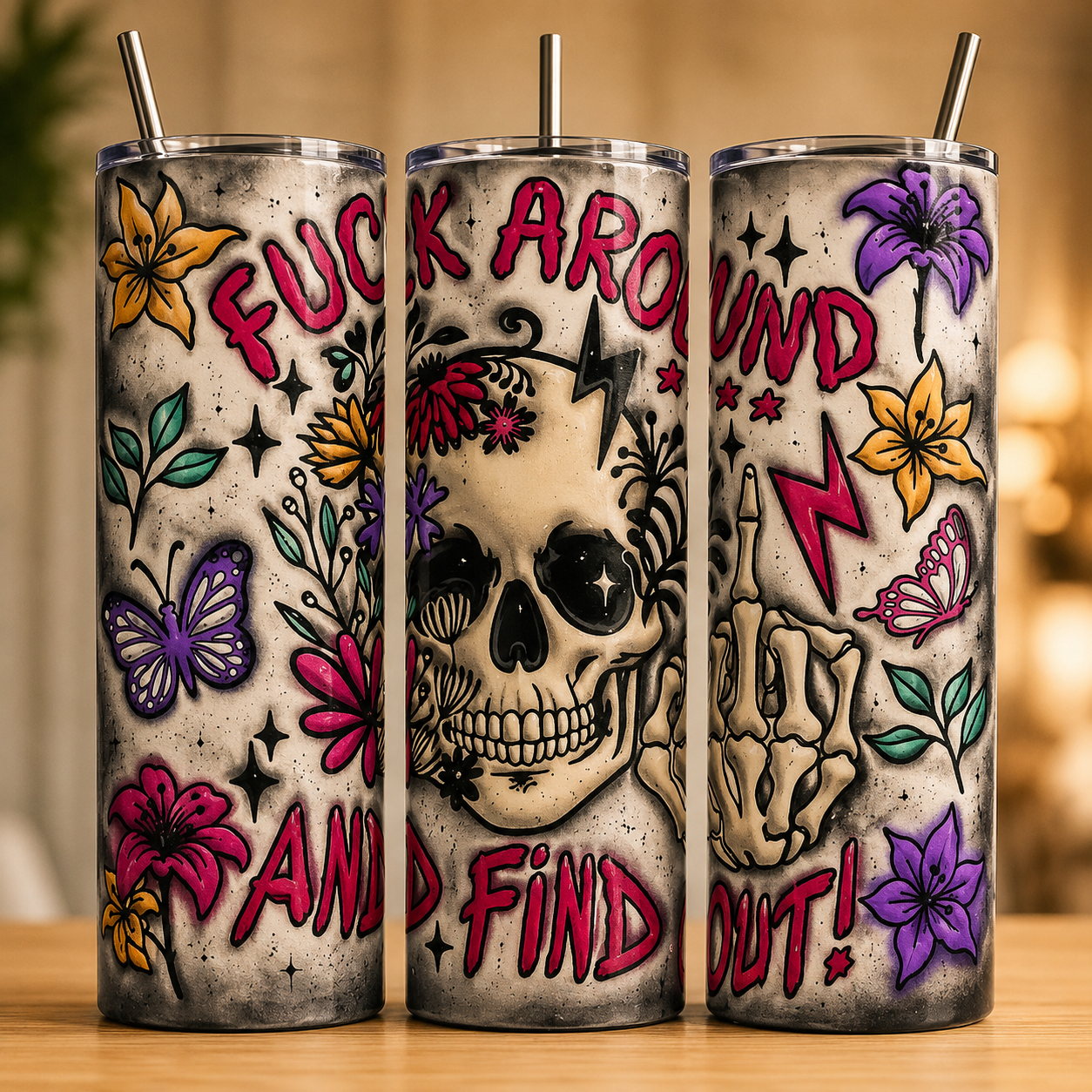 Tumbler 600ml - Fuck around and find out!