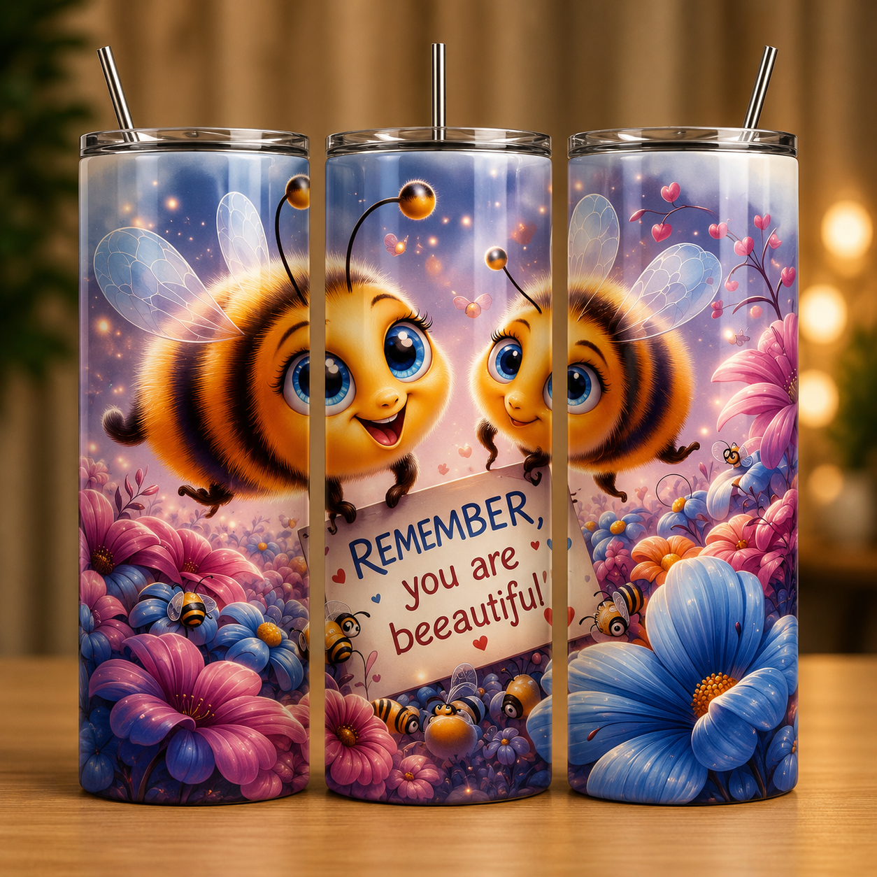 Tumbler 600ml - Remember, you are beeautiful
