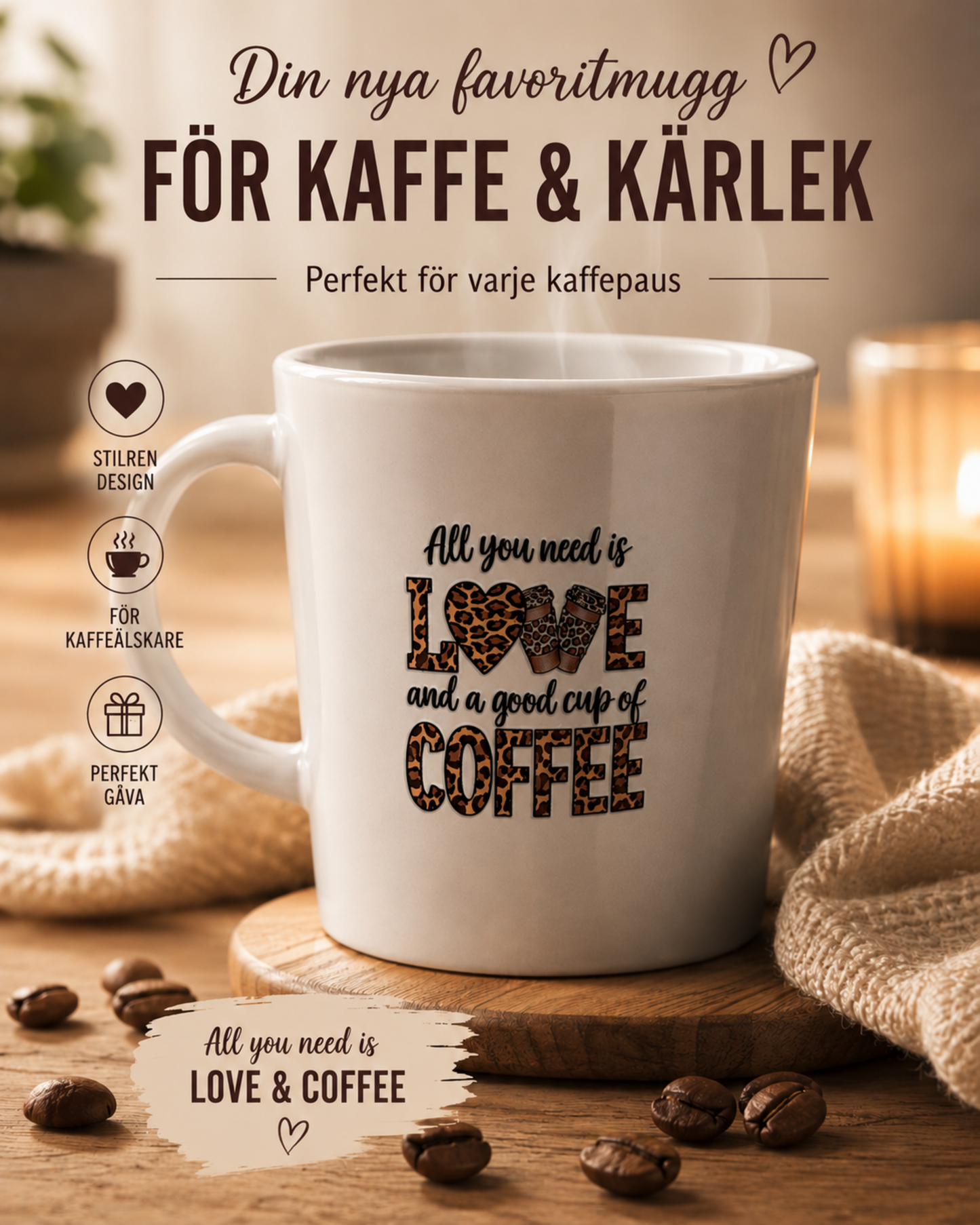 Kopp - All you need is love and a good cup of coffee