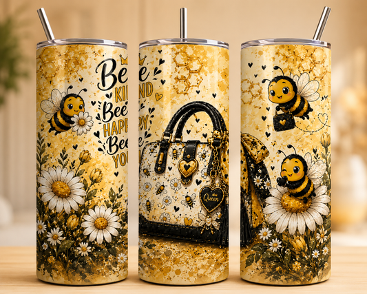 Tumbler 600ml - Bee kind bee happy bee you