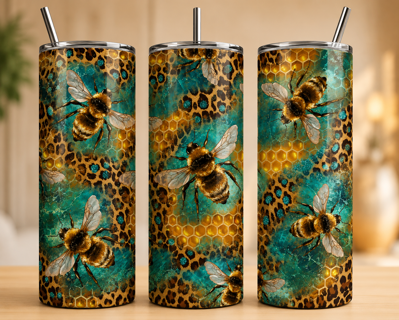 Tumbler 600ml - Blue hive