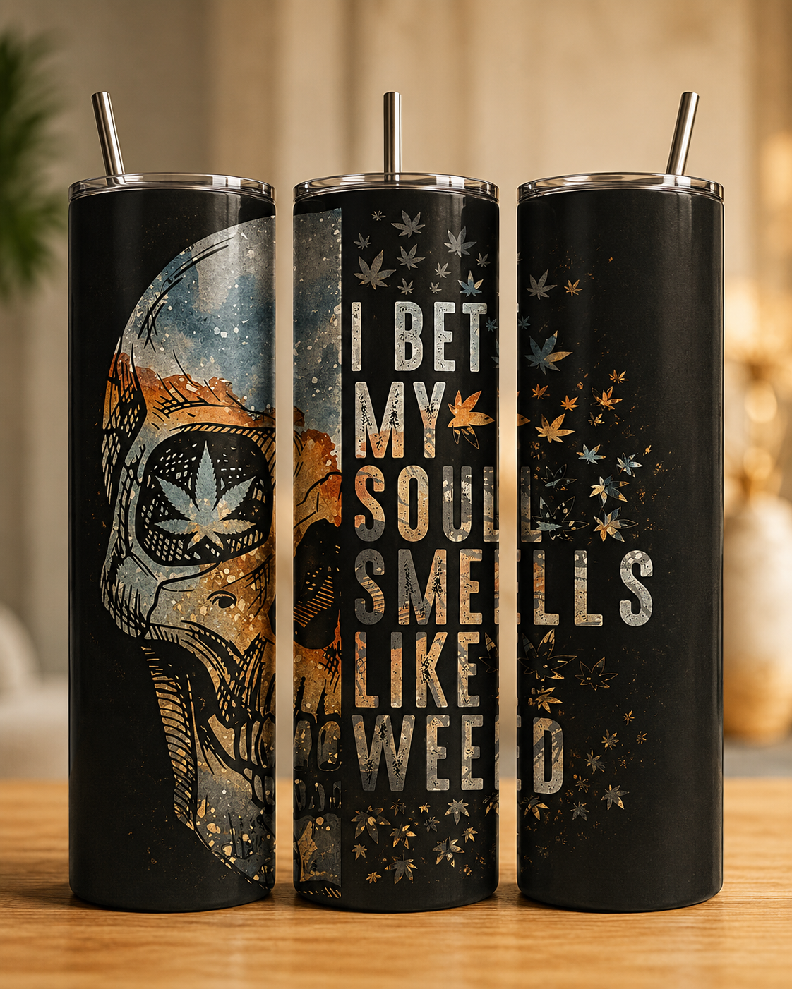 Tumbler 600ml - I bet my soul smells like weed